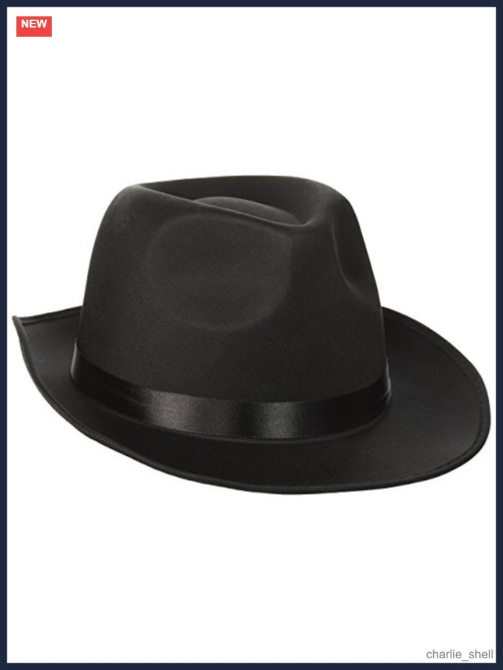 Deluxe Black Costume Fedora Hat for Adults, Halloween Cosplay Party